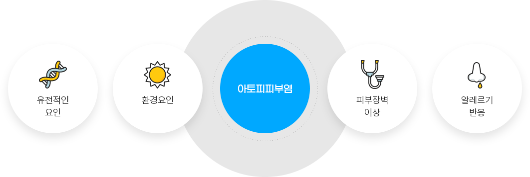 아토피피부염 다이어그램
