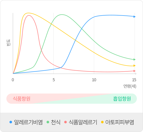 알레르기 행진 차트